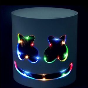 Marshmello Face Helmet | Foam | LED | Costumes | Halloween